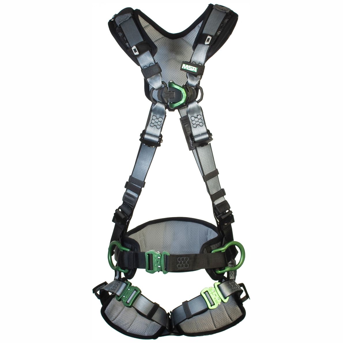 MSA V-Fit - EN 361 â€“ professioneller 2 Punkt Auffanggurt mit hinterer und vorderer Auffangöse (Bild 1)