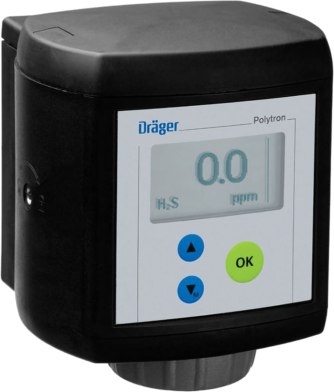 Dräger Polytron 7000, GRUNDGERÄT, stationäres Gaswarngerät für toxische Gase und Sauerstoff O2 (Bild 1)