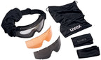 uvex apache goggle Militär-Schutzbrille - EN 166 & STANAG 2920-4296 - Schießbrille + Etui + 3 verschiedene Scheiben (Bild 2)