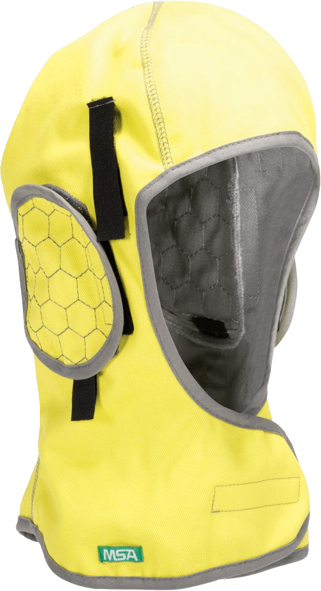 MSA V-Gard Select Unterzieh-Haube - Unterhaube für Helme & Gehörschützer - flammhemmend & wasserabweisend - leuchtgelb (Bild 1)