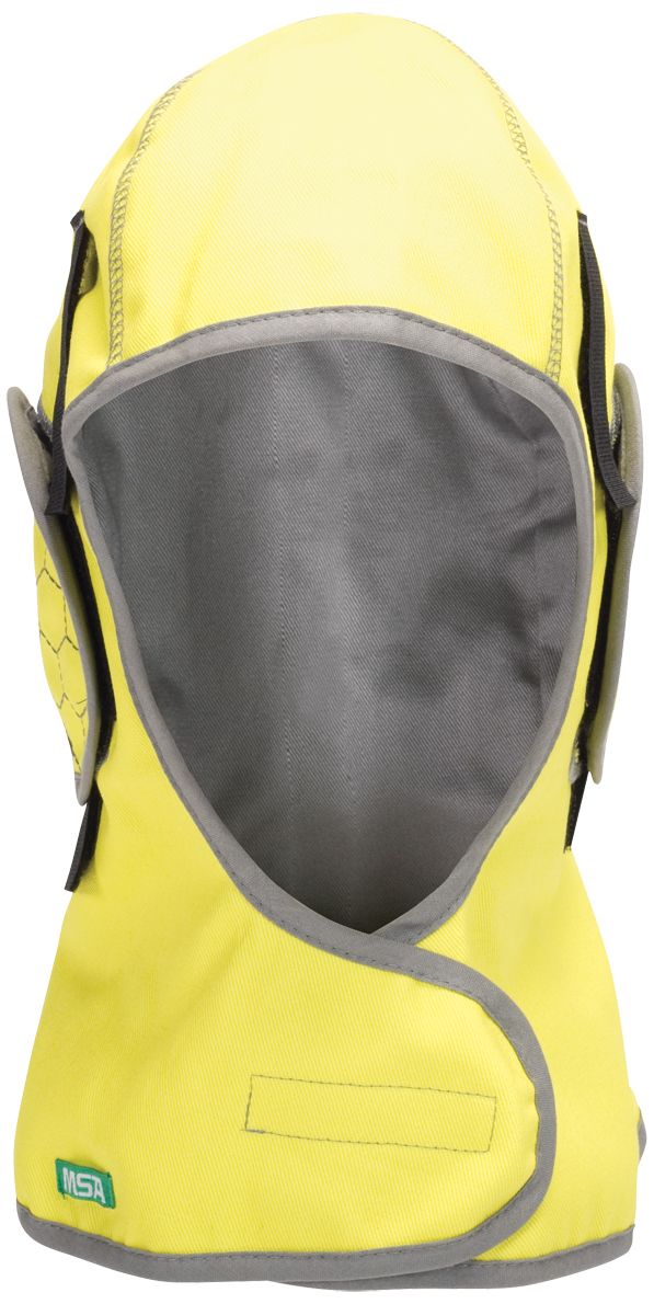 MSA V-Gard Select Unterzieh-Haube - Unterhaube für Helme & Gehörschützer - flammhemmend & wasserabweisend - leuchtgelb (Bild 2)