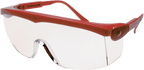 MSA Perspecta 1070 Vollsicht-Schutzbrille - für Brillenträger - kratz- & beschlagfest - EN 166 - Rot-Klar (Bild 1)