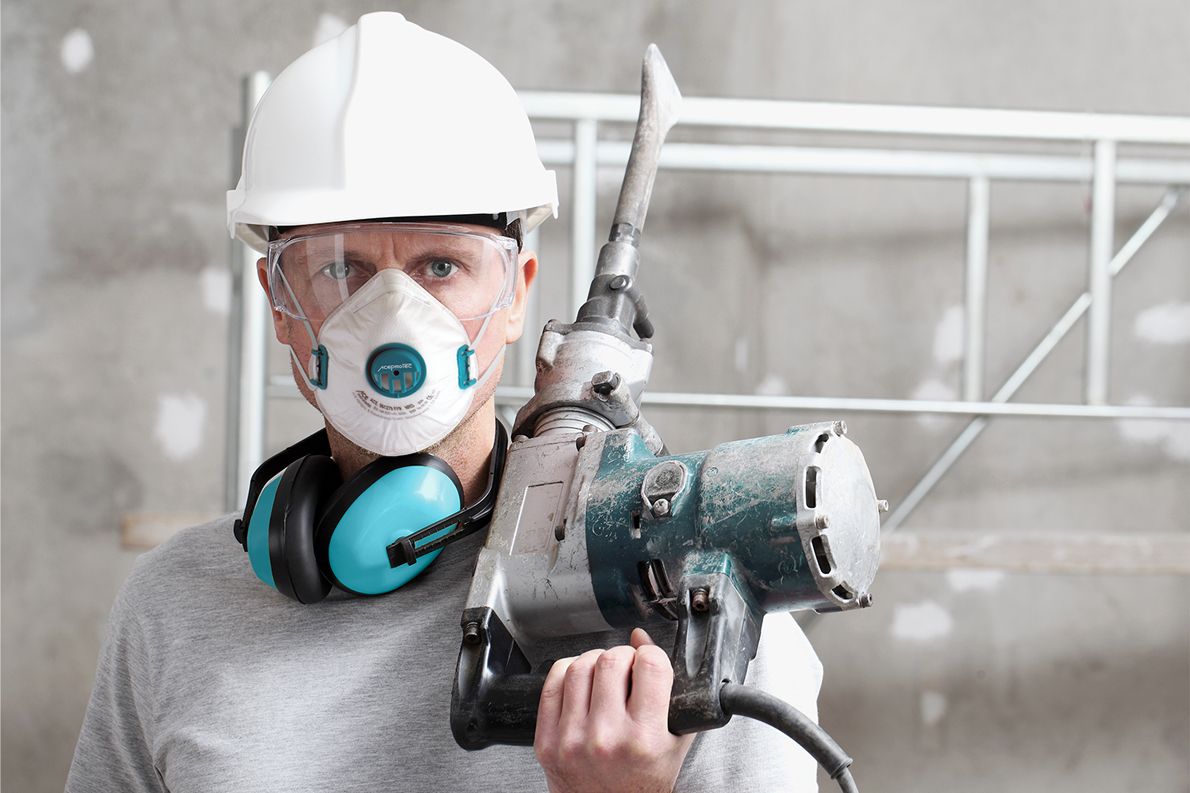 5 Stück ACE ProTec FFP3-Masken - Staubschutz-Maske mit Ventil - EN 149 - Einweg-Staubmaske gegen Asbest & Schimmel (Bild 4)