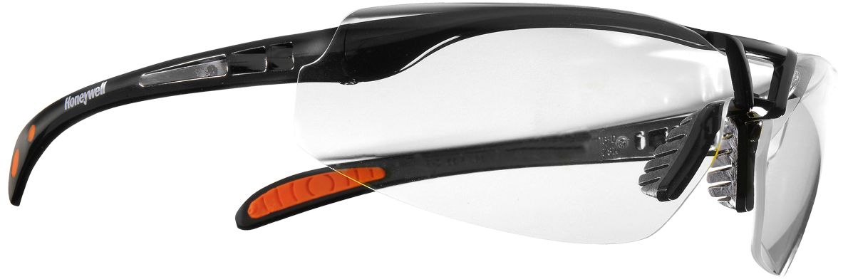 Honeywell Protégé Schutzbrille - beschlagfest beschichtet - EN 166-170 - Schwarz-Orange-Klar (Bild 5)