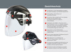 Honeywell Turboshield Gesichtsschutz - Visier mit Halterung - für Industrie & Handwerk - EN 166 - Größenverstellbar (Bild 3)