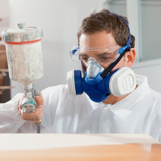 Dräger X-plore 3300 Maler- und Lackierer Set bestehend aus 1x Halbmaske X-plore 3300 und 2 Stück Filter A2P3 RD - Größe: L (Bild 6)