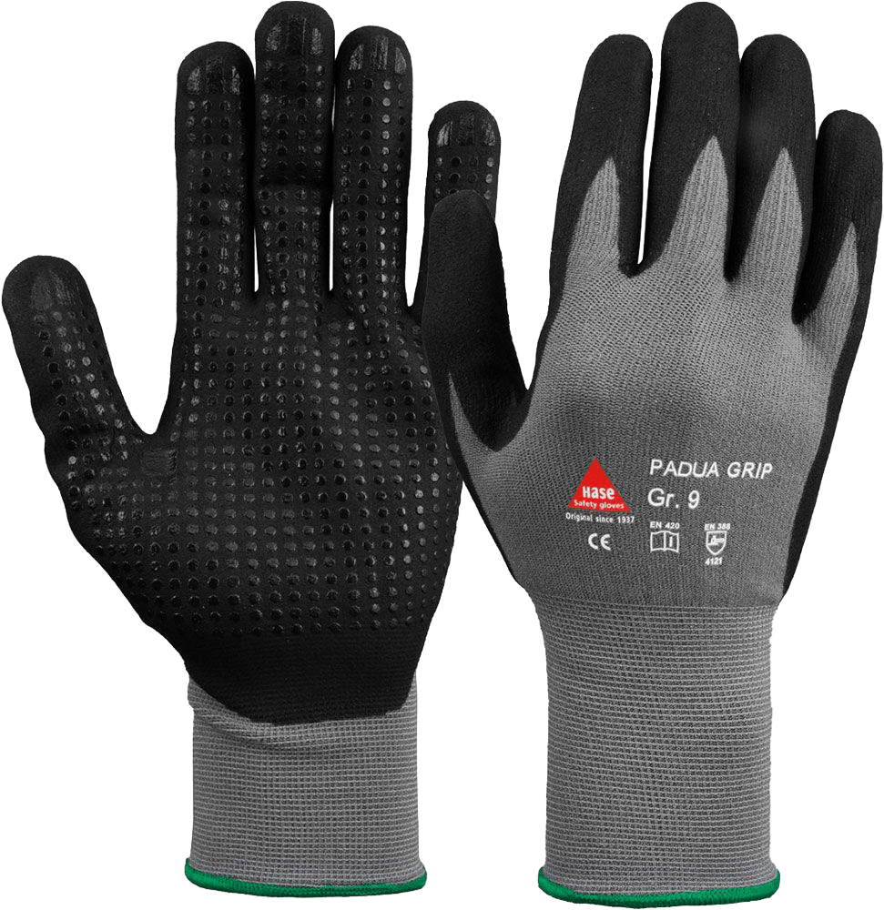 1 Paar Hase Padua Grip Arbeitshandschuhe - 07-S (Bild 1)