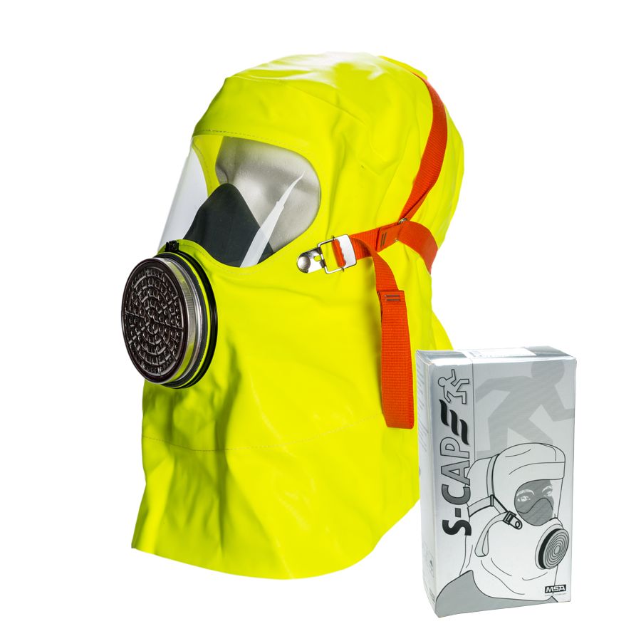 MSA Brandfluchthaube - Rauchmaske - Fluchtfiltergerät S-CAP, Schutz gg. Rauch  Brandgase - Partikel (Bild 1)