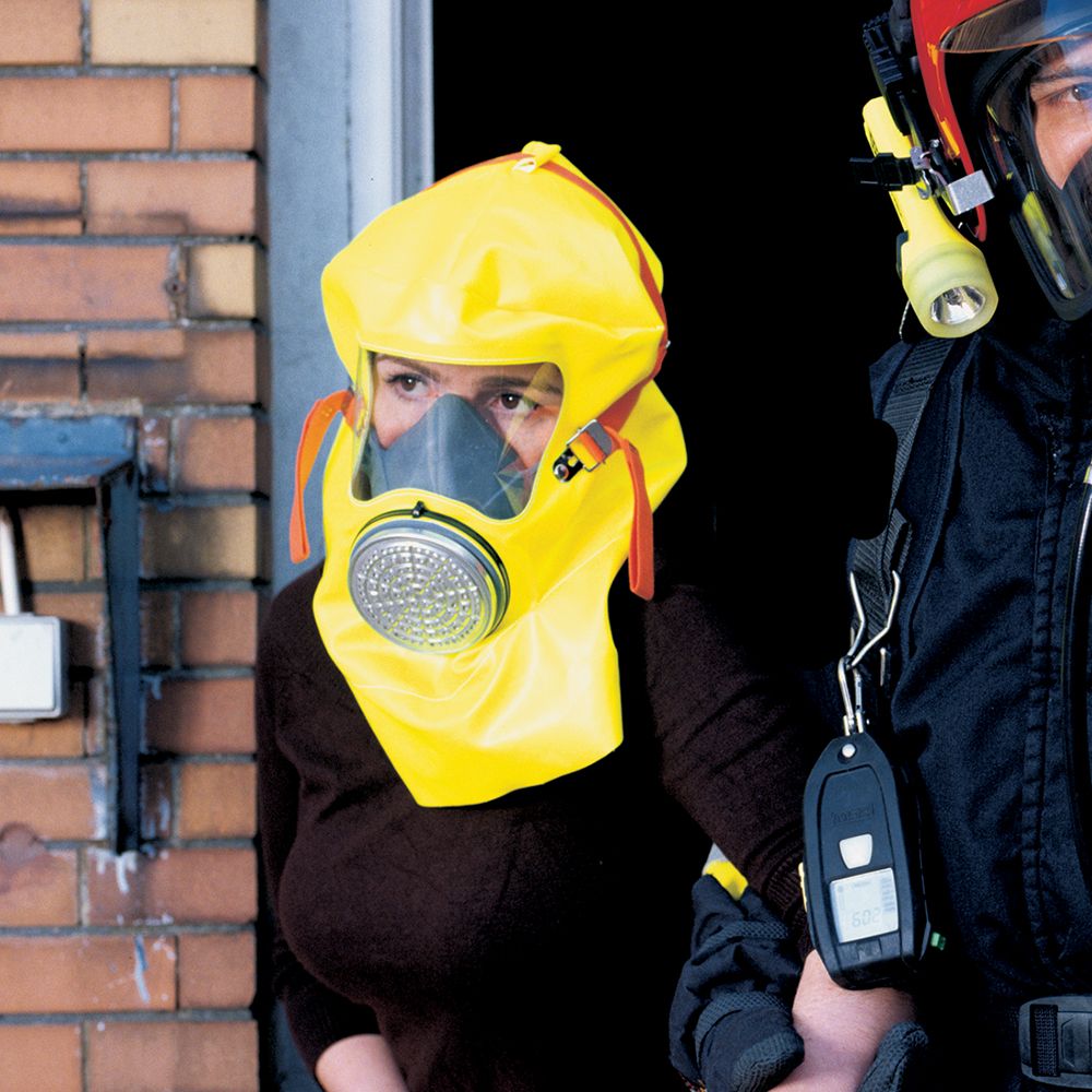 MSA Brandfluchthaube - Rauchmaske - Fluchtfiltergerät S-CAP, Schutz gg. Rauch Brandgase - Partikel Elite Tragebehälter (VE=2 Stück) (Bild 2)