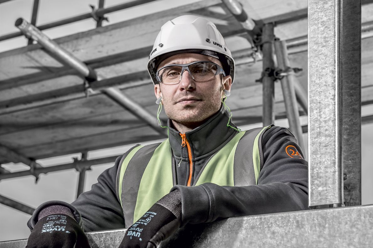 uvex i-works Schutzbrille Blau (Bild 3)