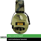 Sordin Supreme Pro-X LED Kapsel-Gehörschutz aktiv mit Camo-Kopfband Camo (Bild 5)