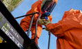 Dräger CPS 7900, gasdichter Chemikalienschutzanzug, Orange, Größe S bis XXL (Bild 1)