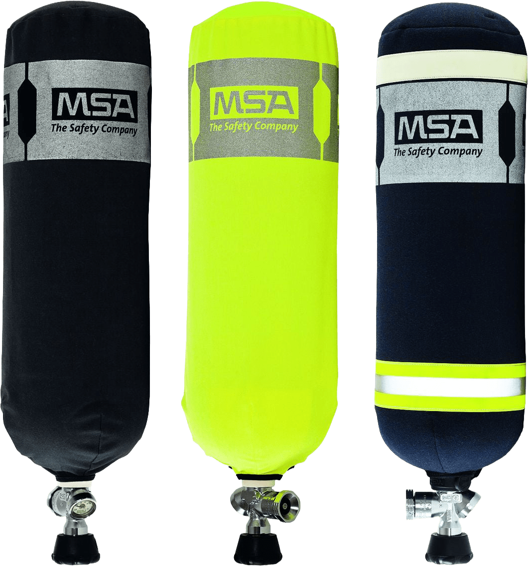 MSA Basic Flaschen-Schutzhülle, 6 bis 6,9 Liter, signalgelb (10155098) (Bild 1)