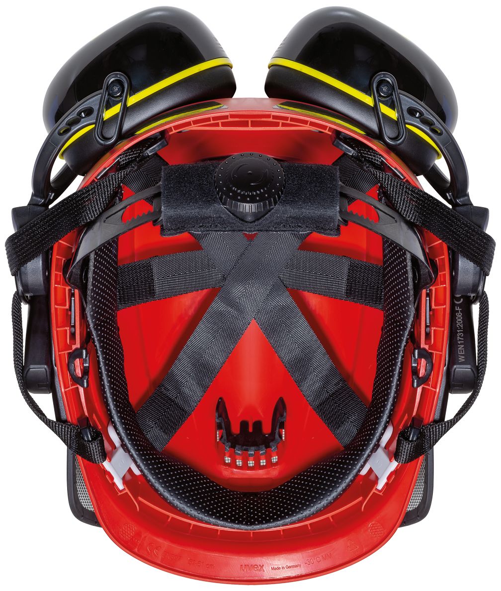 uvex pheos forestry Waldarbeiter-Schutzhelm Rot (Bild 4)