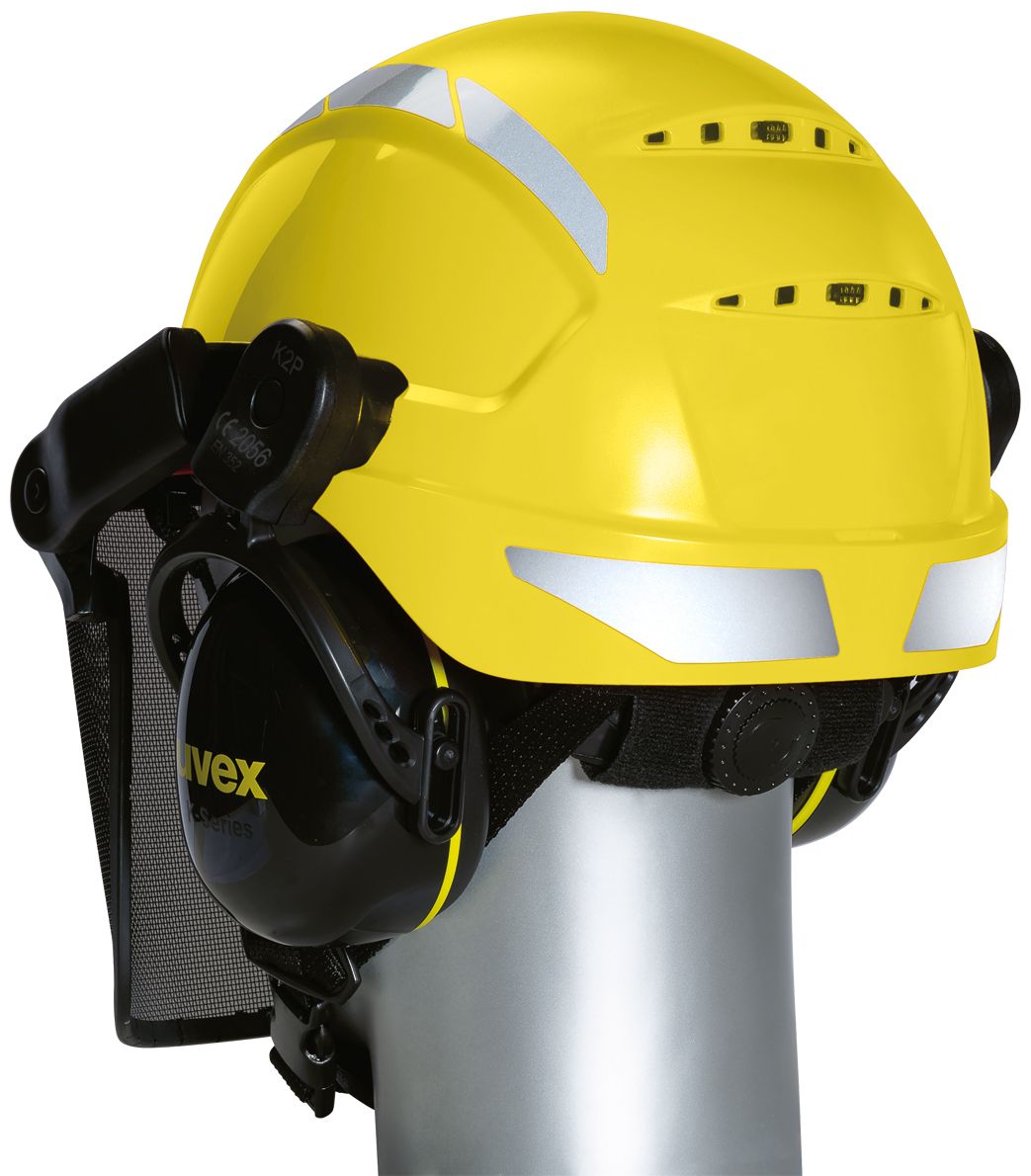 uvex pheos forestry Waldarbeiter-Schutzhelm Gelb (Bild 3)
