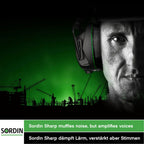 Sordin Sharp Kapsel-Gehörschutz aktiv mit Bluetooth & Helm-Adapter (Bild 2)