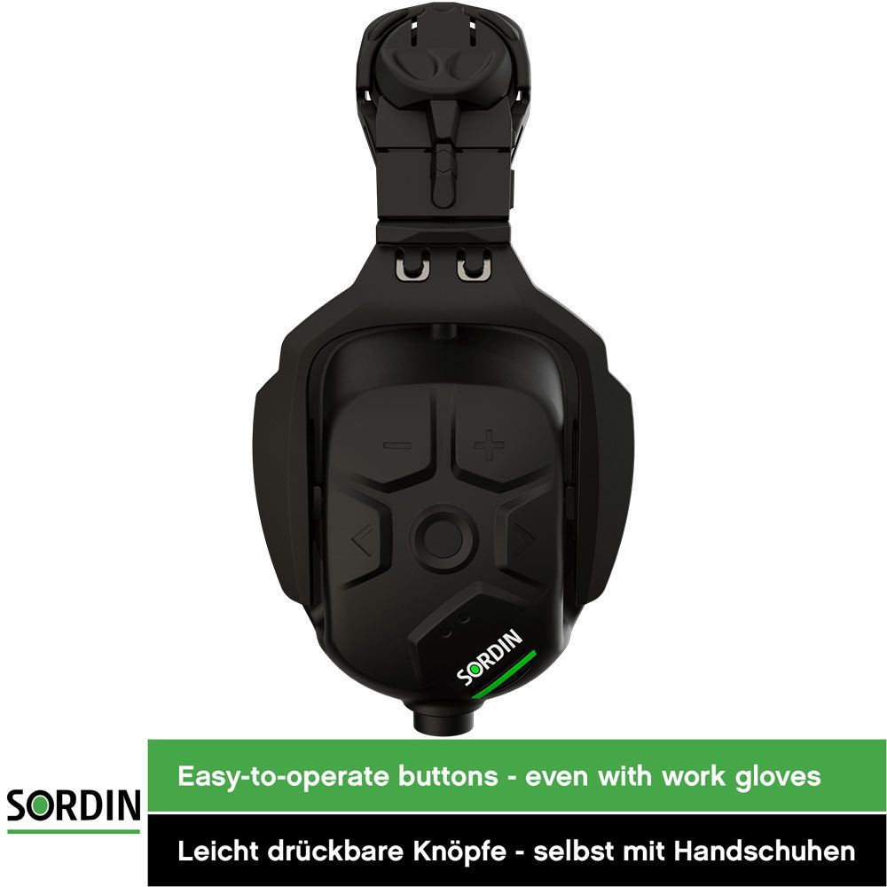 Sordin Sharp Kapsel-Gehörschutz aktiv mit Bluetooth & Helm-Adapter (Bild 6)