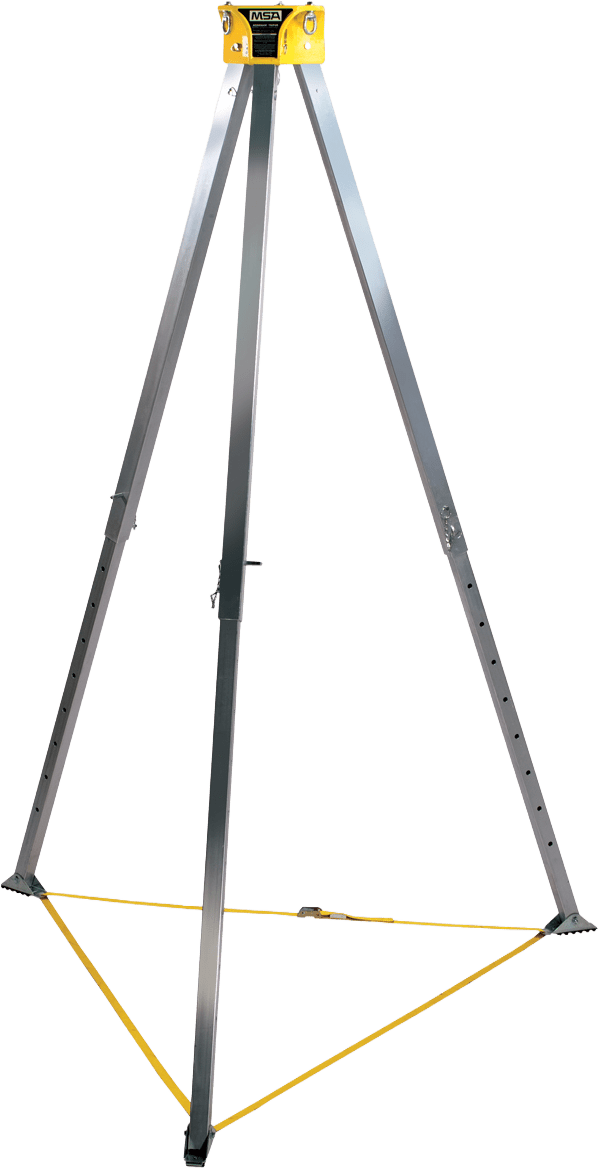MSA Workman Dreibein aus Aluminium, schnelle und robuste Absturzsicherung mit Teleskop-Beinen (10116521)