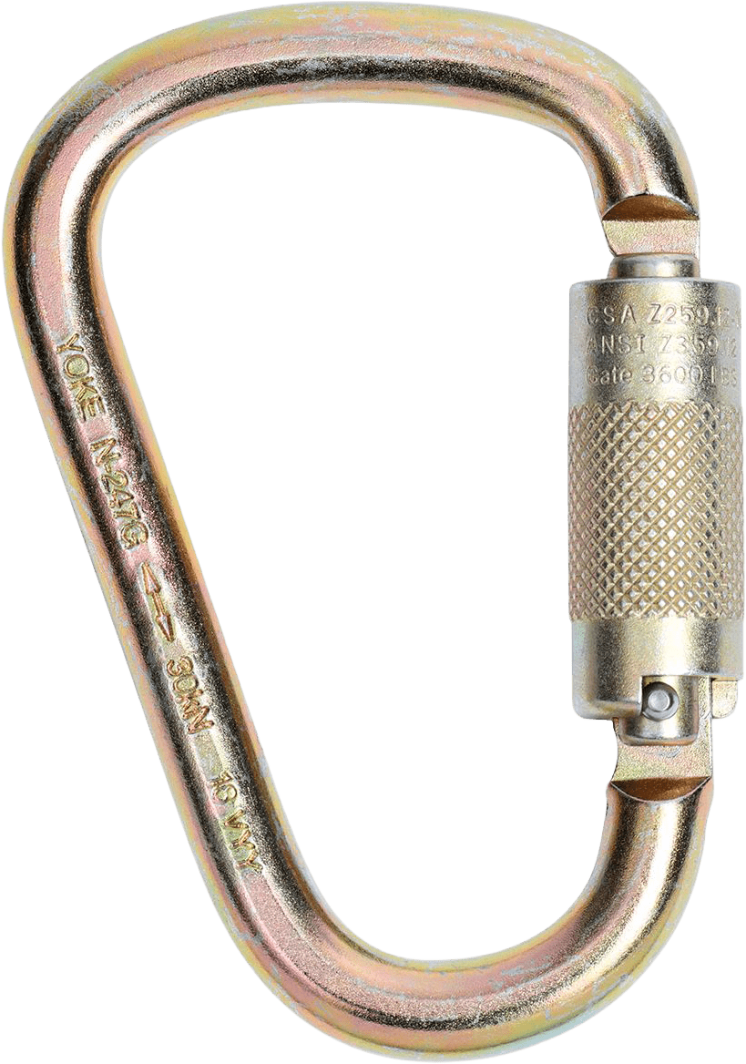 MSA Stahl-Autolock-Karabiner - Stahl-Tri-Lock-Karabiner - 25 mm (Öffnung) (10129888) (Bild 1)