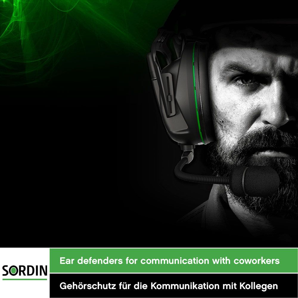 Sordin Share Kapsel-Gehörschutz aktiv mit Mesh-Netzwerk & Radio (Bild 2)
