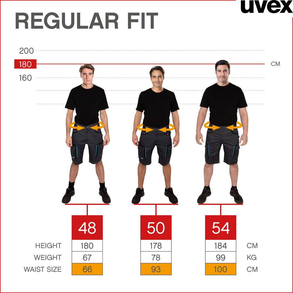 uvex tune-up Herren-Arbeitshose kurz
