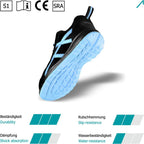 ACE Aurora S1 Damen-Arbeitsschuhe Schwarz-Blau (Bild 2)