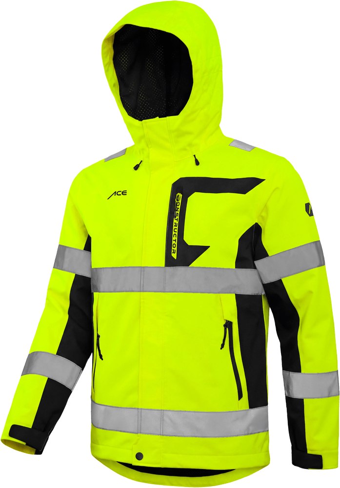 ACE Constructor Hi-Viz Regenjacke - EN20471 & EN343