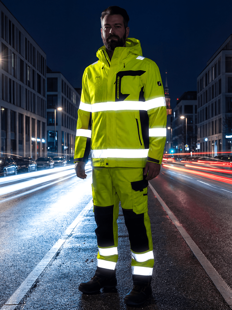 ACE Constructor Hi-Viz Regenjacke - EN20471 & EN343