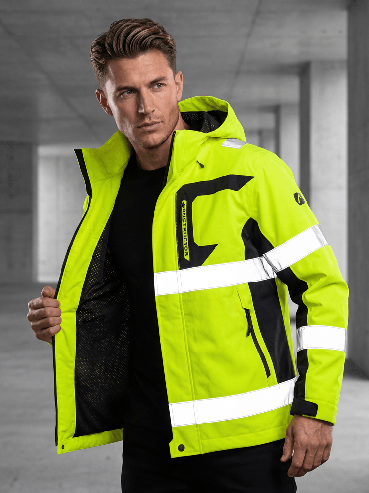 ACE Constructor Hi-Viz Regenjacke - EN20471 & EN343