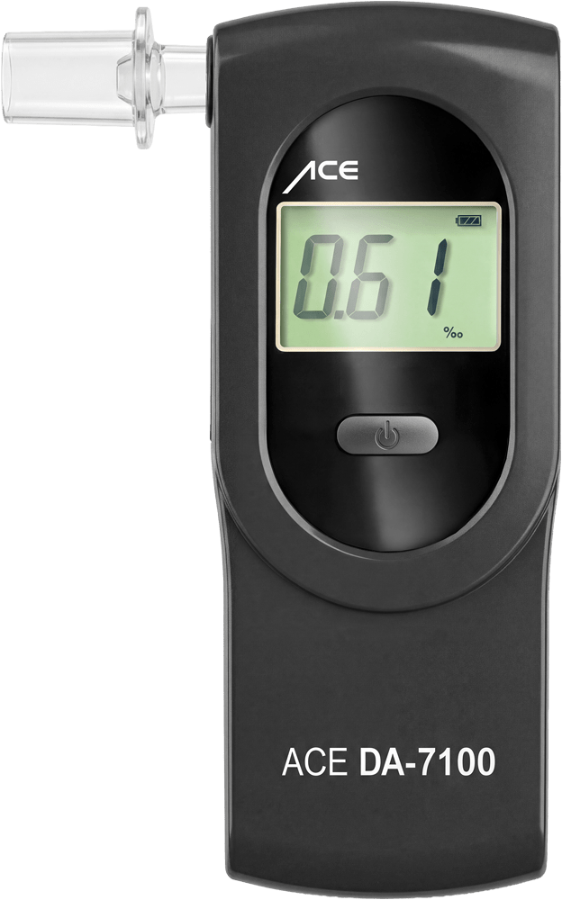 ACE DA-7100 Alkoholtester + 25 Mundstücke & Kalibriergutschein
