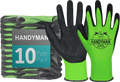 10 Paar ACE Handyman Arbeitshandschuhe - 08-M (Bild 1)
