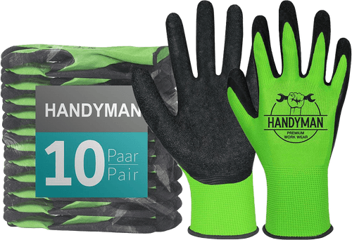 10 Paar ACE Handyman Arbeitshandschuhe - 08-M (Bild 1)