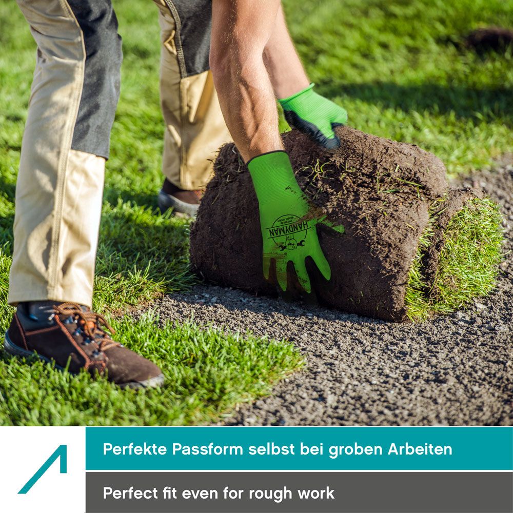 10 Paar ACE Handyman Arbeitshandschuhe - 08-M (Bild 4)