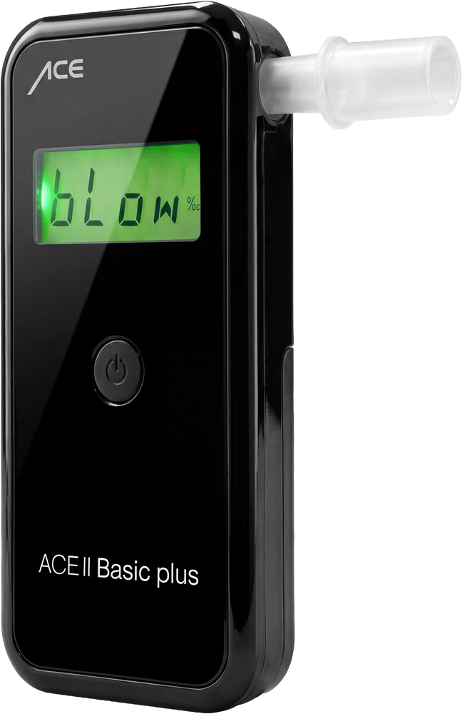 ACE II Basic plus Alkoholtester + 25 Mundstücke & Kalibriergutschein