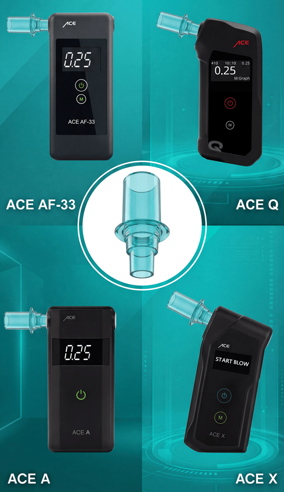 ACE Alkoholtester-Mundstücke AL 5500 Plus, II Basic Plus, AF-33, One, X uvm.
