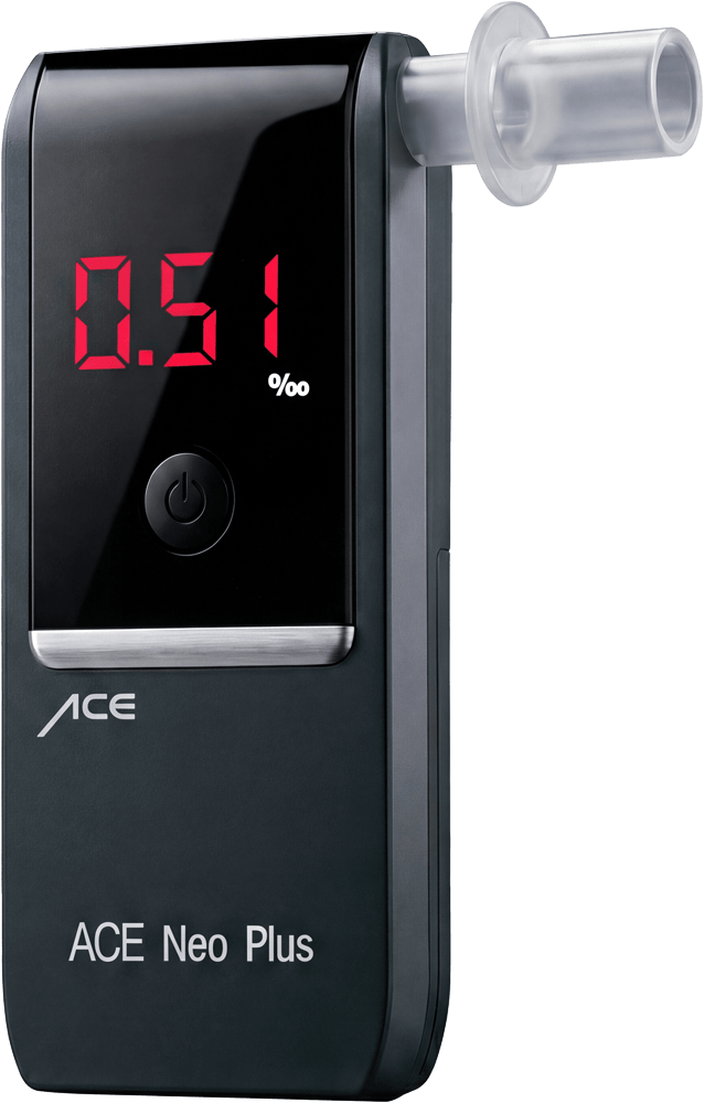 ACE Neo Alkoholtester + 25 Mundstücke & Kalibrier-Gutschein