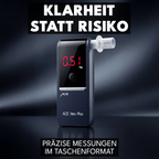 ACE Neo Alkoholtester + 25 Mundstücke & Kalibrier-Gutschein