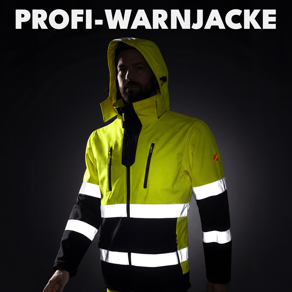 ACE Neon Softshell-Warnjacke für Herren