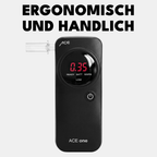 ACE One Alkoholtester + 25 Mundstücke & Kalibriergutschein