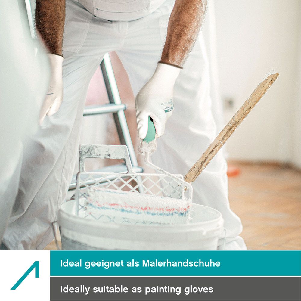 10 Paar ACE PUre White Arbeitshandschuhe (Bild 3)