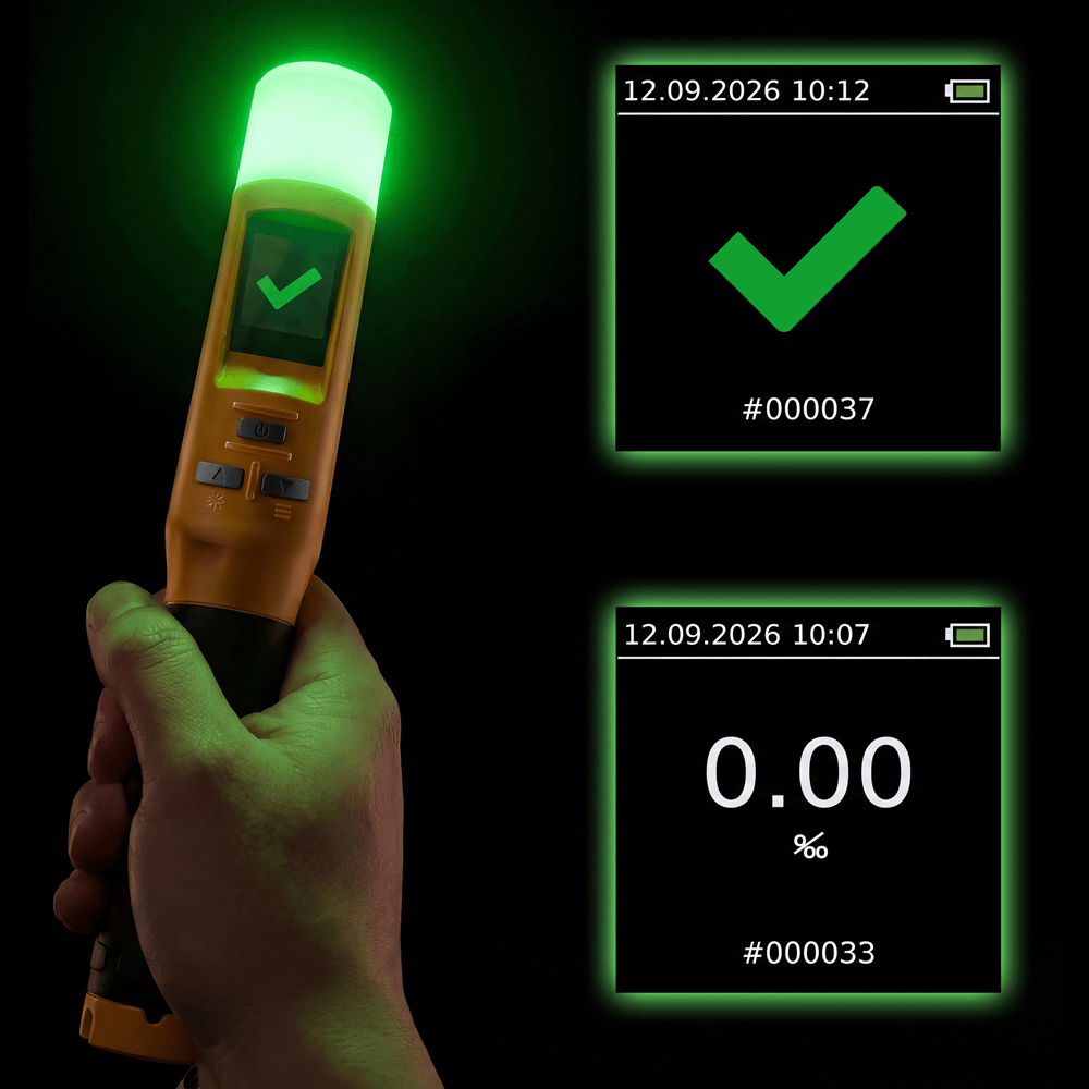 ACE iblow10 Alkoholtester + Kalibriergutschein