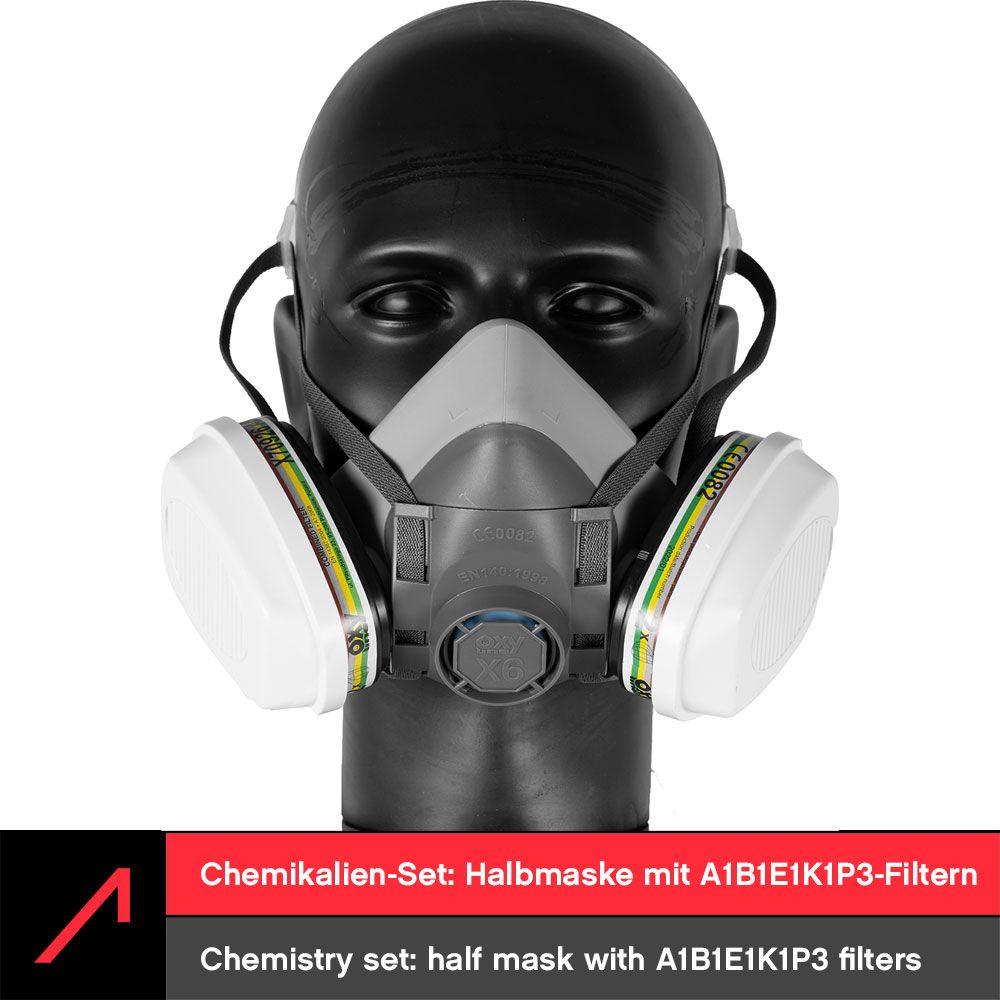 ACE Atemschutz-Sets mit Halbmaske und Filtern ACE Chemiearbeiter-Set (Bild 2)