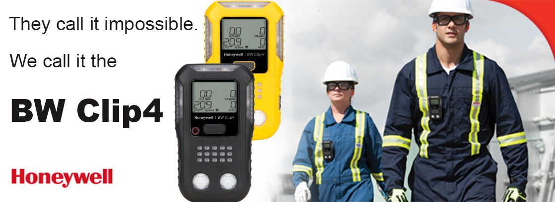 Honeywell BW - Clip4 - Gaswarngerät mir den Sensoren Infrarot UEG (CH4), O2, H2S & CO, 2 Farbvarianten, LAUFZEIT: 2 Jahre Gelb (Bild 2)