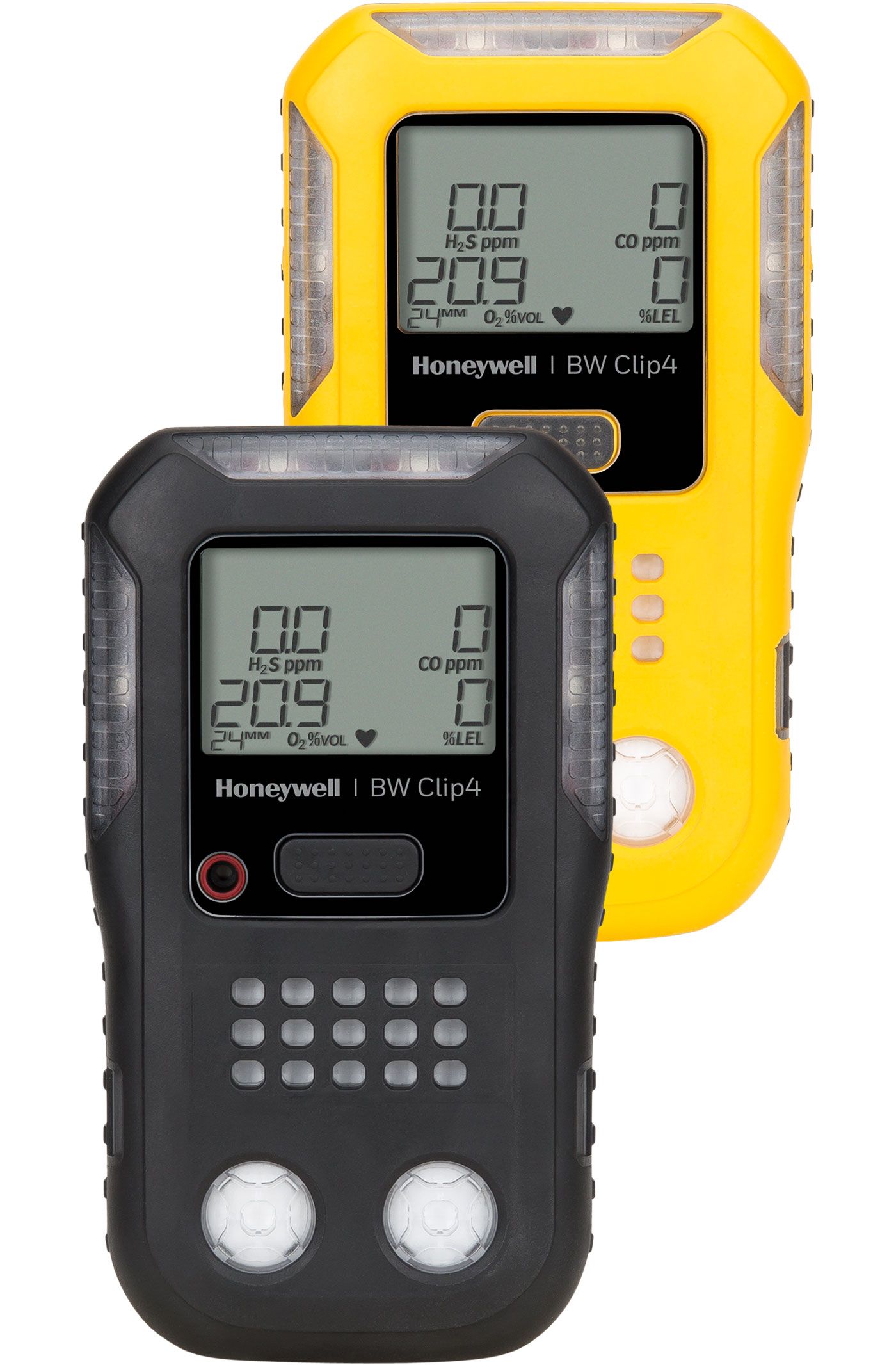 Honeywell BW - Clip4 - Gaswarngerät mir den Sensoren Infrarot UEG (CH4), O2, H2S & CO, 2 Farbvarianten, LAUFZEIT: 2 Jahre Gelb (Bild 5)