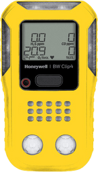 Honeywell BW - Clip4 - Gaswarngerät mir den Sensoren Infrarot UEG (CH4), O2, H2S & CO, 2 Farbvarianten, LAUFZEIT: 2 Jahre (Bild 1)