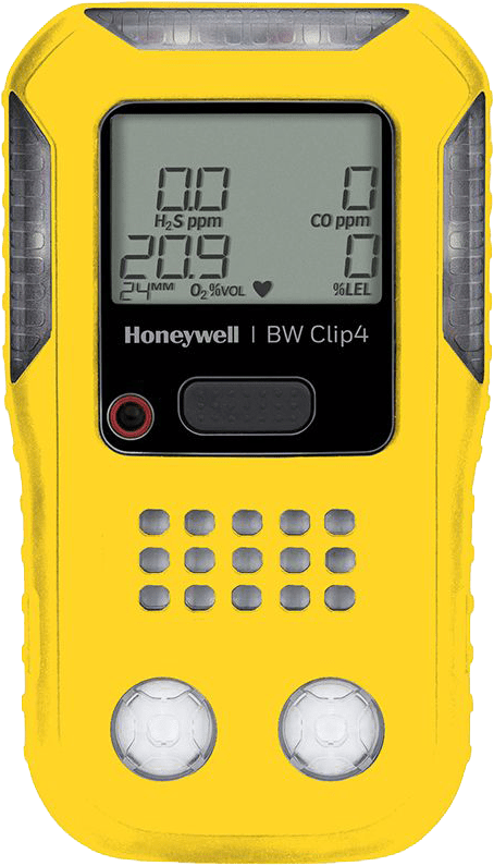 Honeywell BW - Clip4 - Gaswarngerät mir den Sensoren Infrarot UEG (CH4), O2, H2S & CO, 2 Farbvarianten, LAUFZEIT: 2 Jahre (Bild 1)