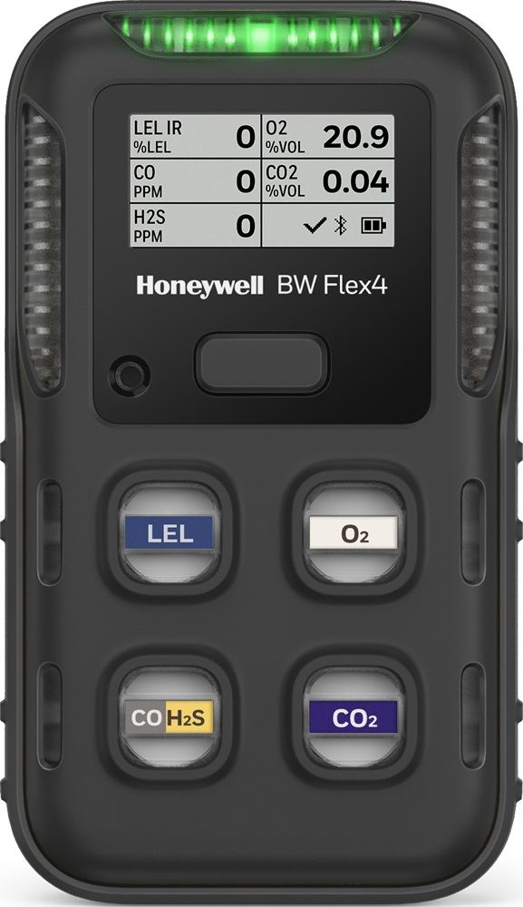Honeywell BW - Flex5 Gas-Warngerät mit Bluetooth-Funktion - Bis zu 5 Gase überwachen - u.a. mit Infrarot-Sensor für CO2 und CH4 (Bild 1)