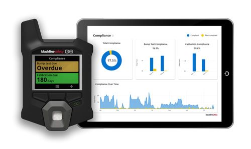 Blackline Safety G6 Ein-Gas-Warngerät mit GPS - verfügbare Varianten für CO, O2, H2S oder SO2 - Alarmschwellen einstellbar CO Kohlenstoffmonoxid (0-500 ppm) (Bild 5)