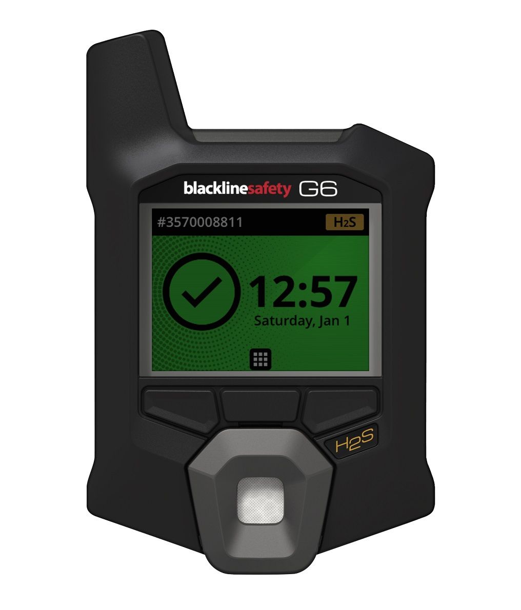 Blackline Safety G6 Ein-Gas-Warngerät mit GPS - verfügbare Varianten für CO, O2, H2S oder SO2 - Alarmschwellen einstellbar (Bild 1)