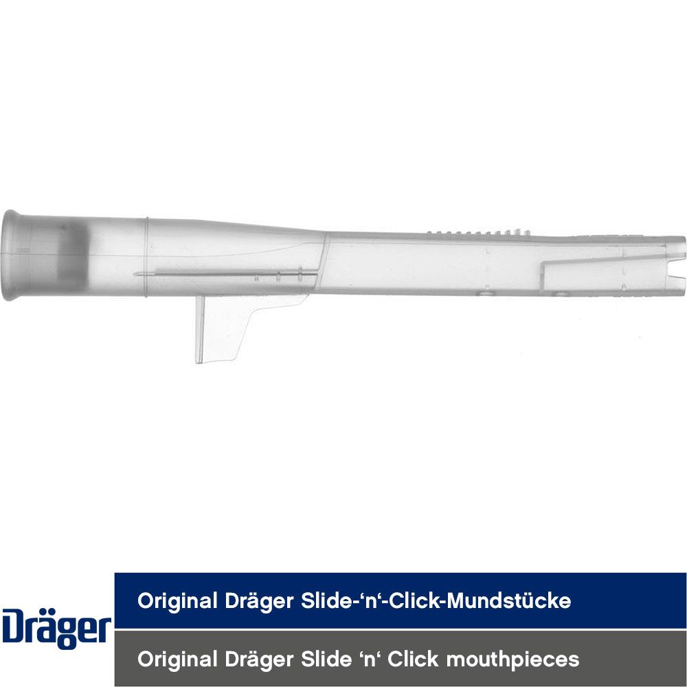Dräger Alcotest Alkoholtester-Mundstücke - Slide-'n'-Click-Mundstücke mit Rückatemsperre - hygienisch einzeln verpackt (Bild 2)